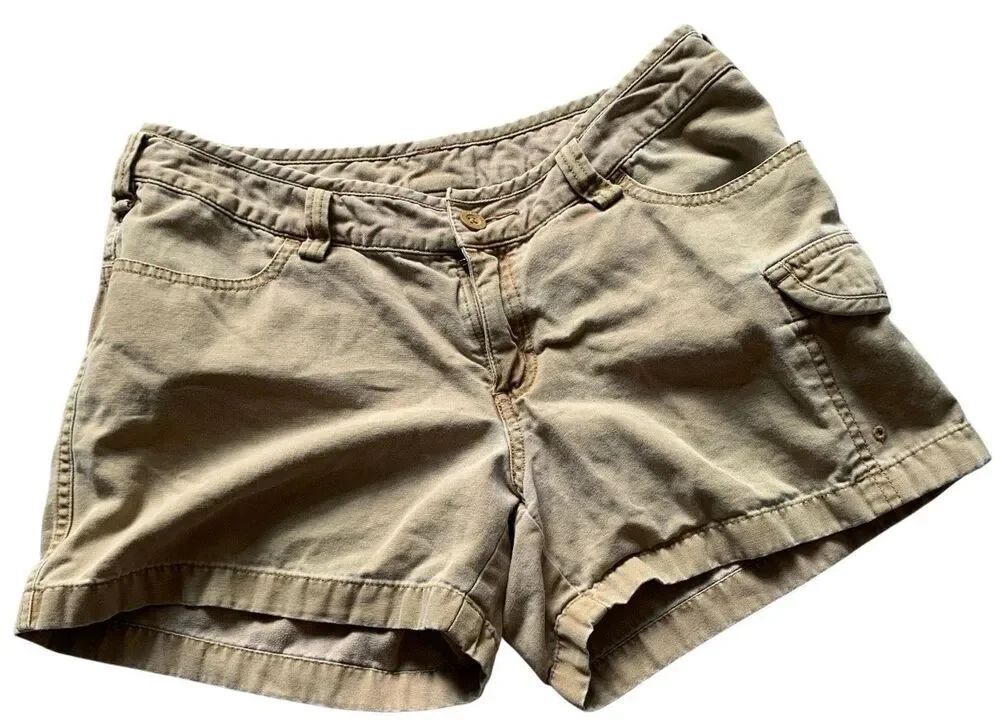 THE NORTH FACE khaki Cotton Hiking Outdoor CARGO SHORTS sz 6